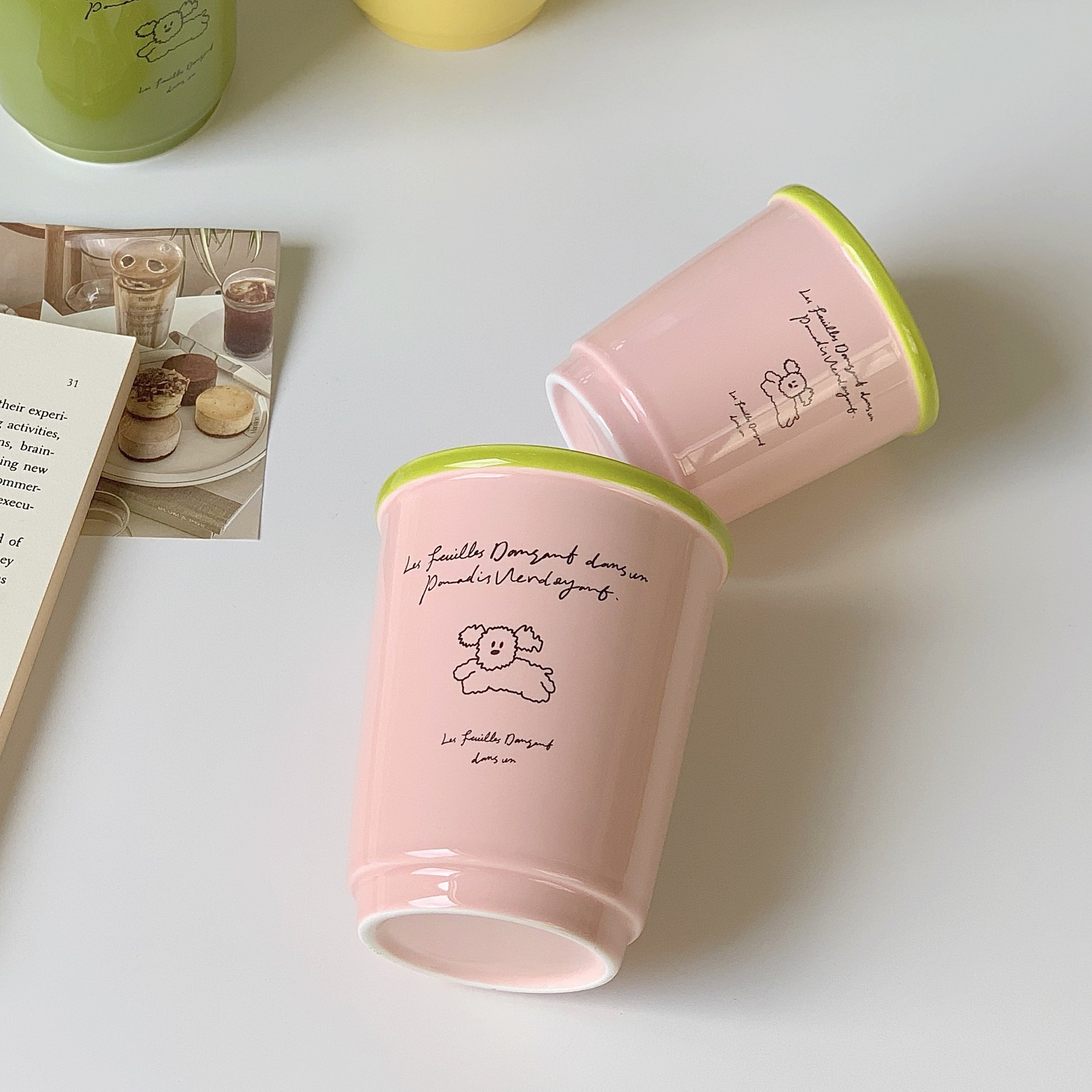 Ästhetischer Pärchenbecher Mit Großem Fassungsvermögen Für Kaffee_voghion.com