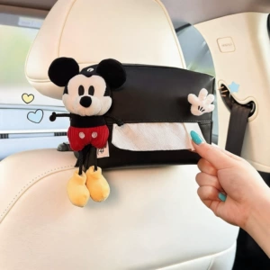 2026 Yeni Disney Mickey Goofy Avtomobil Salfet Qutusu Arxa Başlıq Üçün Asma Çanta
