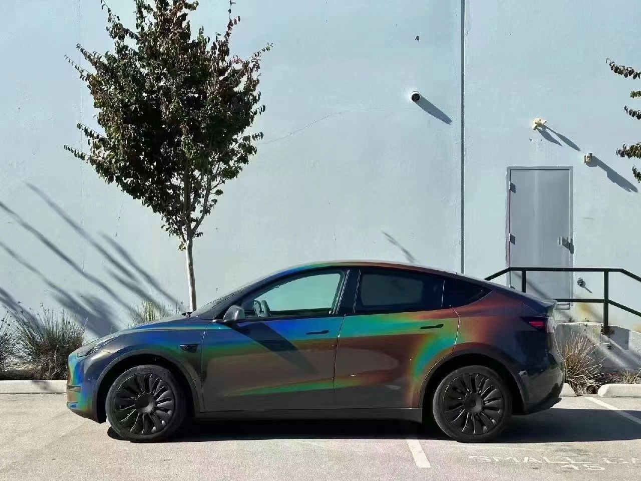 Car Color Changing Film Colorful Laser White Cross-Border Hot Selling Car Body Color Changing Film Gorgeous Gray Can Be Cut Factory Direct Sales