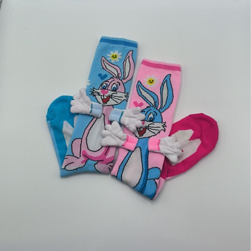 Transfronterizos en línea popularidad de los niños joyas calcetines personales tendencia de dibujos animados arco perro calcetines princesa al por mayor calcetines