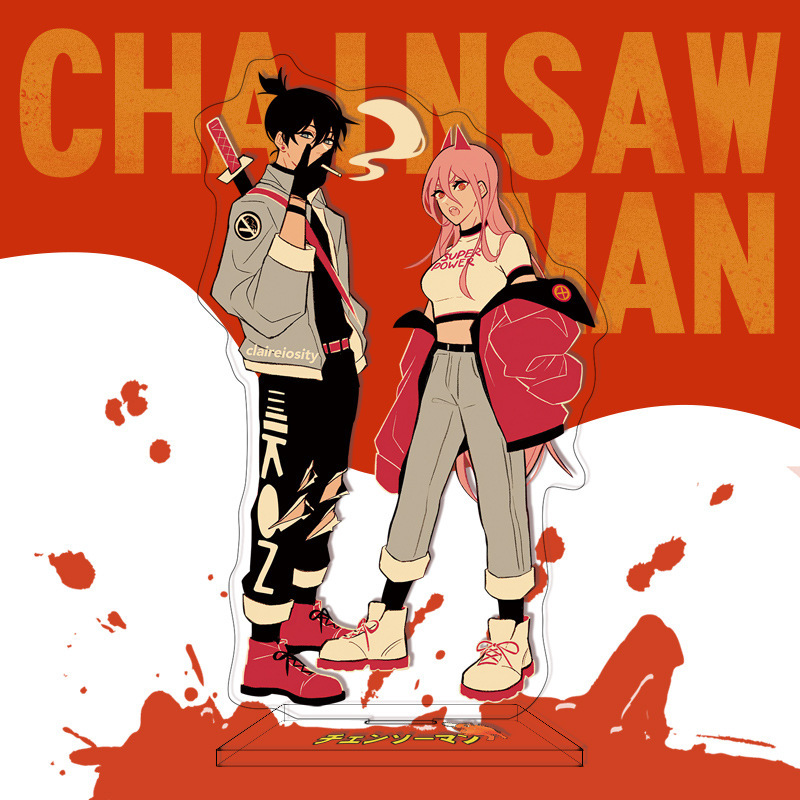 【鴻逸】チェーンソー人アニメアニメ漫画周辺立札16cm電次パワ国境を越えたソースはd制|undefined