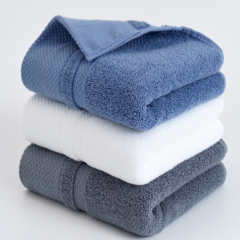 Towels Made of Pure Cotton for Adults, Thickened and Combed, Face Towels for Home and Hotel Use, Plain Color, Long-Staple, Gift Wholesale, Same Style as Used in Hotels