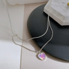 Brand pendant, design necklace heart shaped, suitable for import, moonstone