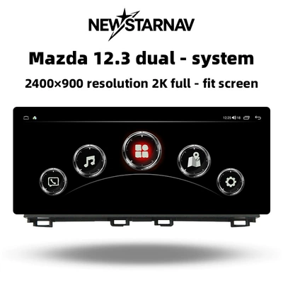 Suitable for all Mazda models, four-way knob, original factory style, in-car Android large-screen navigation system 12.3/10.25/9