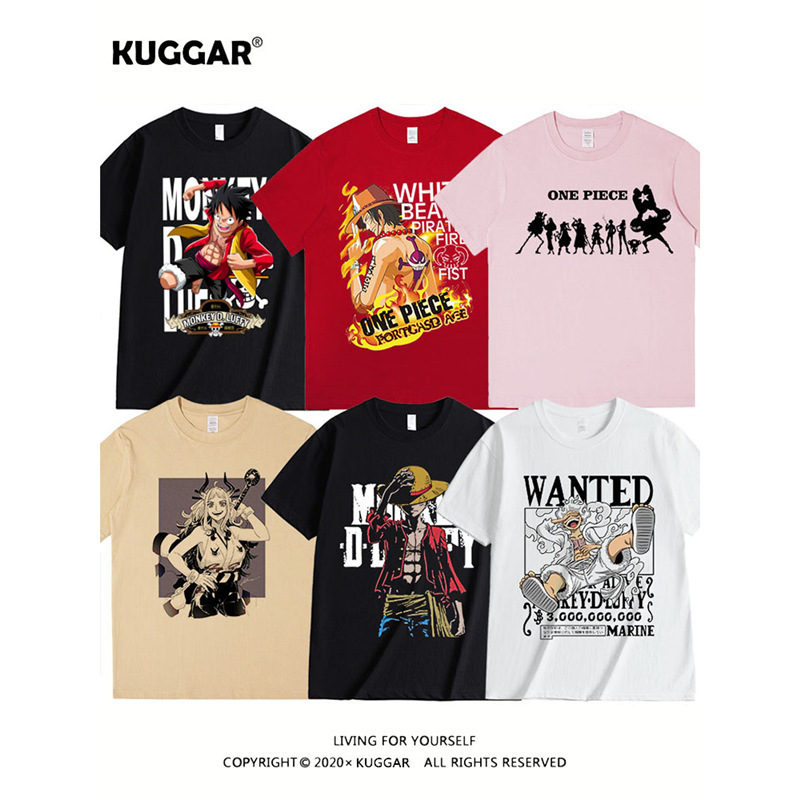 One Piece T-shirt Joint Short-sleeved Clothes Lufei Solonglo Animation Children's Clothing Peripheral Students Printed Men's and Women's Cotton One Piece T-shirt Joint Short-sleeved Clothes Lufei Solonglo Animation Children's Clothing Peripheral Students Printed Men's and Women's Cotton