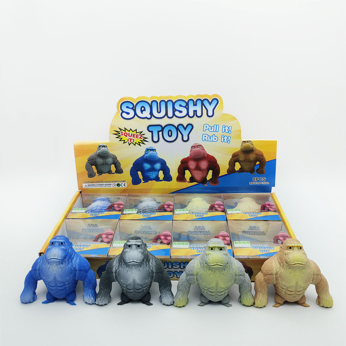 스몰 사이즈 PVC 박스 오랑우탄 (혼합 선적 8/상자) // 단일 가격