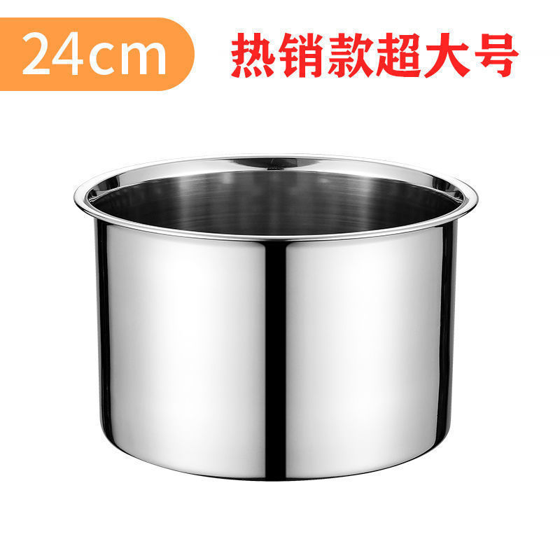 La olla de manteca de cerdo con cubierta de acero inoxidable cuenca de condimentos cuenca de aceite doméstica cuenca de huevos se puede vender rápidamente.