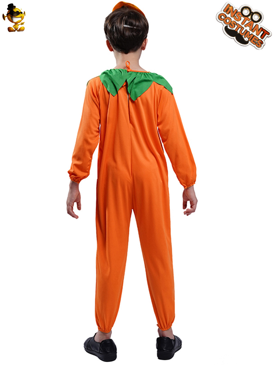 Halloween niños calabaza Cosplay pijamas de una sola pieza traje niños calabaza juego de rol ropa de fiesta