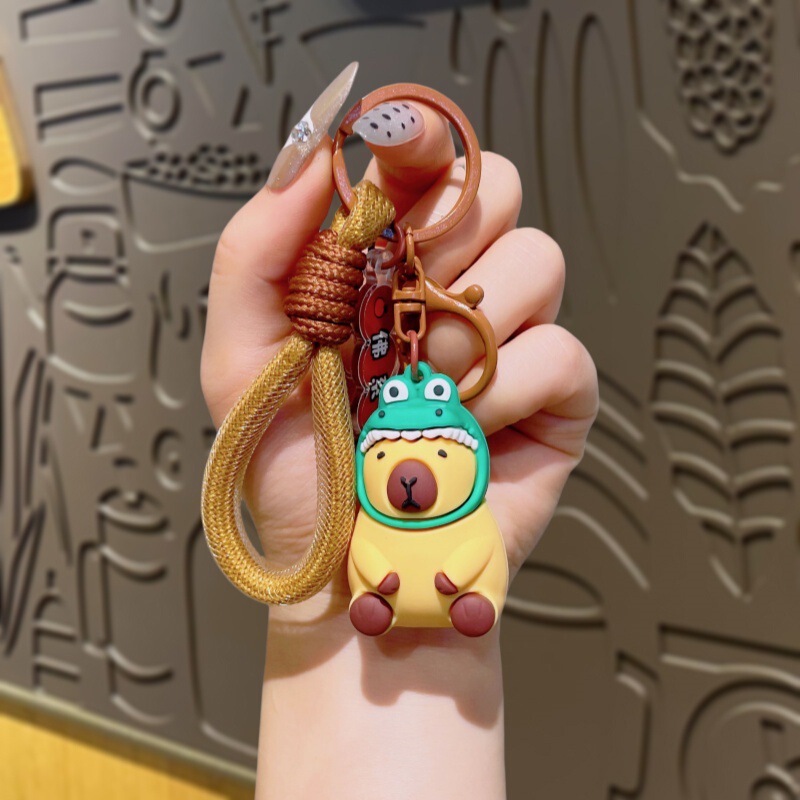 新しいカピバラシリーズ人形キーホルダーペンダントクリエイティブカピバラキーチェーンカップルバッグペンダント卸売|undefined