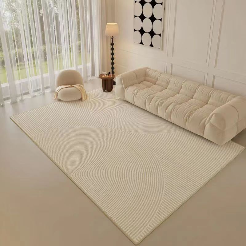 Cachemira francesa alfombra de sala de estar sensación de gato grueso alfombra de cama de dormitorio alfombra de mesa de té de lujo ligera