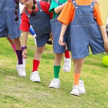 六一儿童节演出服幼儿园合唱夏季毕业照小学生啦啦队牛仔短裤套装