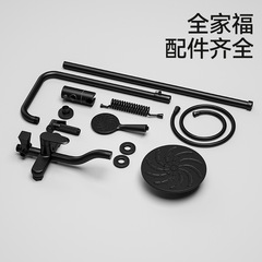 Bathroom shower set, bathroom all-copper rain shower set, supercharged engineering special shower set manufacturer