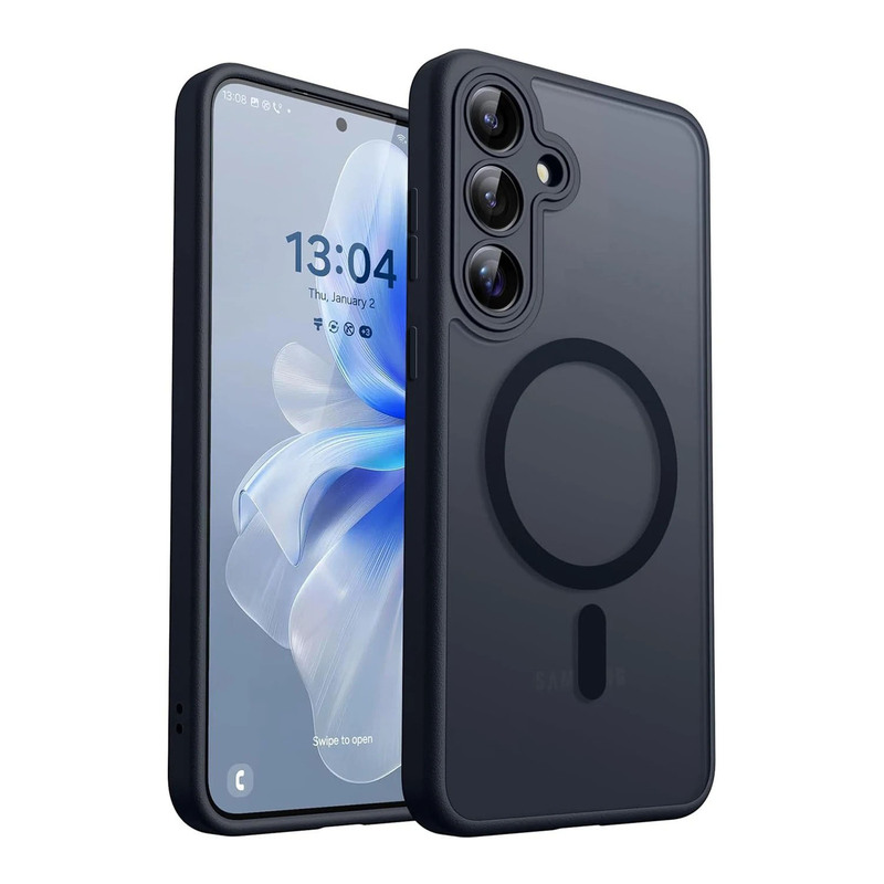 Skin-Feel Magnetic Suction Case Suitable for Samsung S26Ultra Mobile Phone Case A55 5g Matte S25Edge High-End Feel S24Fe Case Skin-Feel Magnetic Suction Case Suitable for Samsung S26Ultra Mobile Phone Case A55 5g Matte S25Edge High-End Feel S24Fe Case