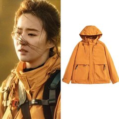 劉亦飛同項突撃服女三合一突撃服戸外防風防水工装登山潮牌コート女
