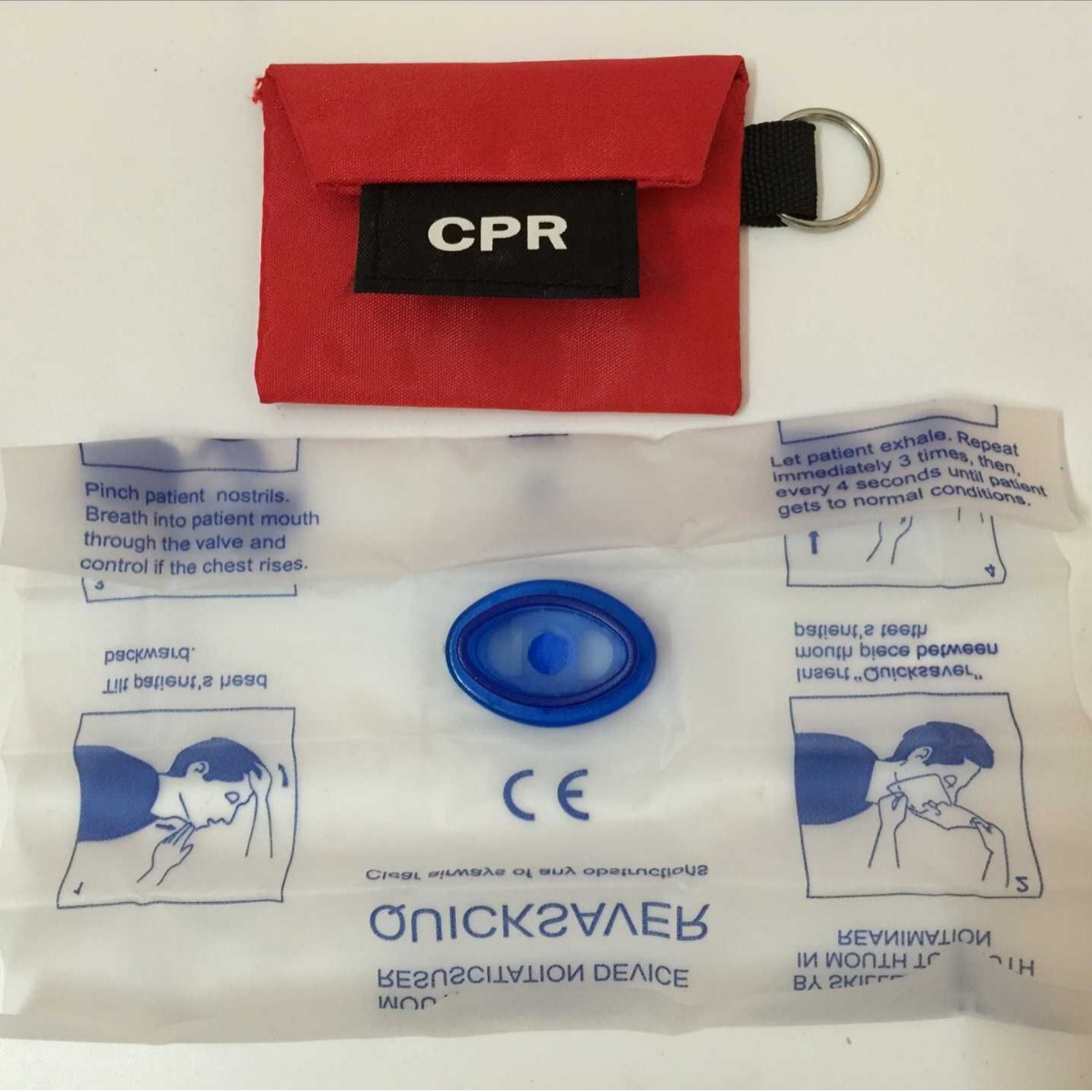新款出口CPR钥匙扣 keychain CPR mask 可印刷logo 呼吸面罩