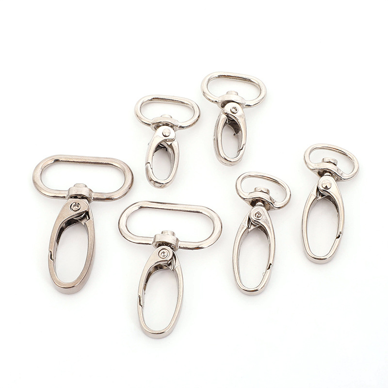 Clips metálicos giratorios para perros, accesorios de ferretería para bolsos y ropa, ganchos para mochilas de senderismo, ganchos de conexión de aleación de zinc, clips tipo boca de pez.