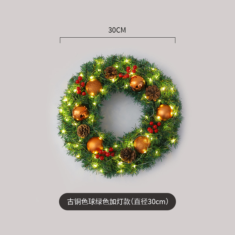 Amazon popular guirnalda de Navidad ratán 40/50/60cm decoración de Navidad Garland decoración escena diseño