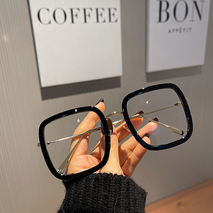 Simple Style Solid Color Ac Square Full Frame Optical Glasses display picture 1
