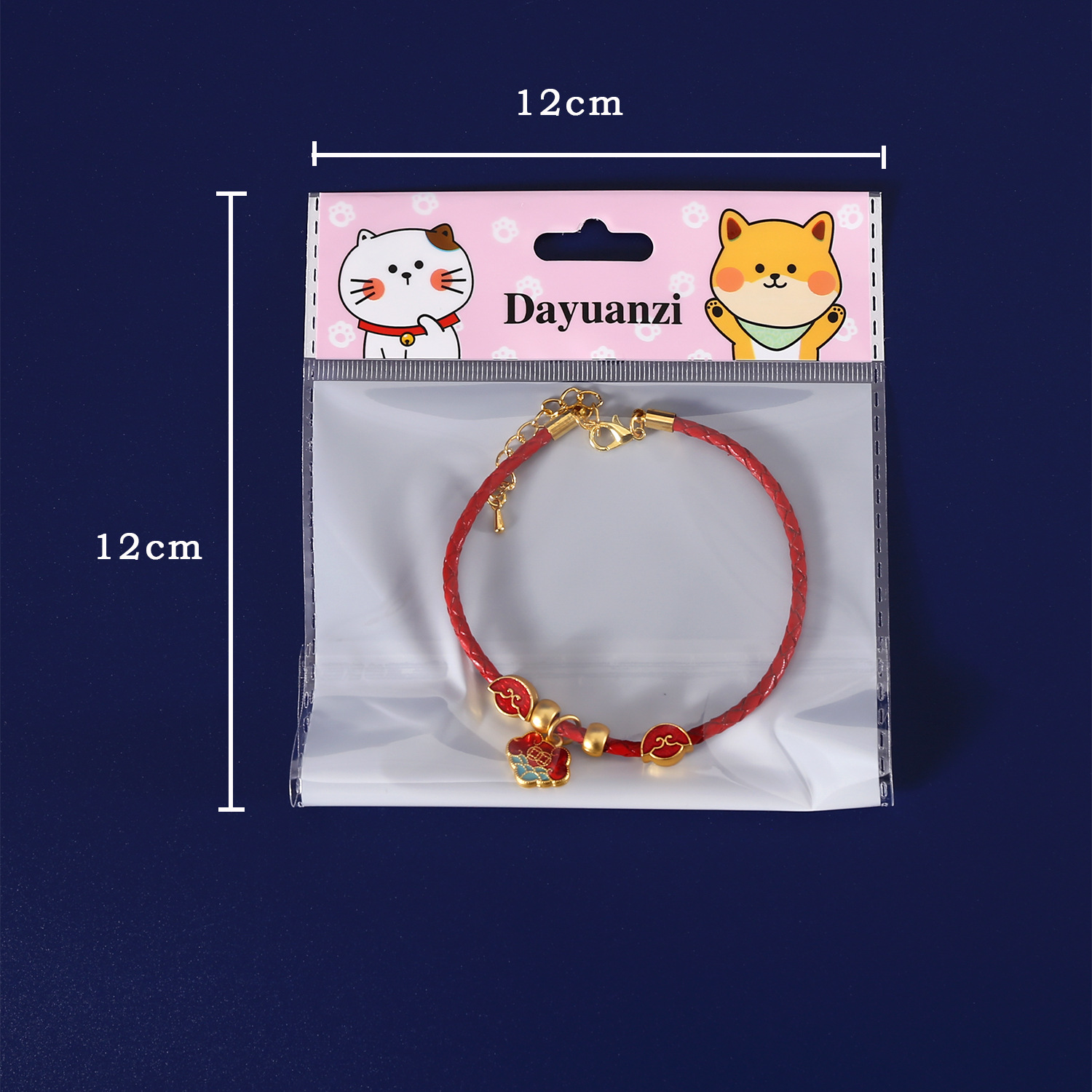 Pet PU collar gato perro arena china jade oro larga vida cerradura arco campana colgante collar de Año Nuevo