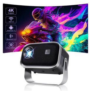 P28B Android Hd Portable Projector 360 Degree Rotation with Stand Home Office Cross-Border Projector Y