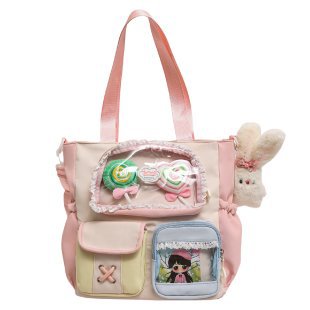 Mochila de estudiantes de alto valor facial, mochila de escuela secundaria, mochila multicapa, mochila de dolor dulce, mochila de ocio, mujer