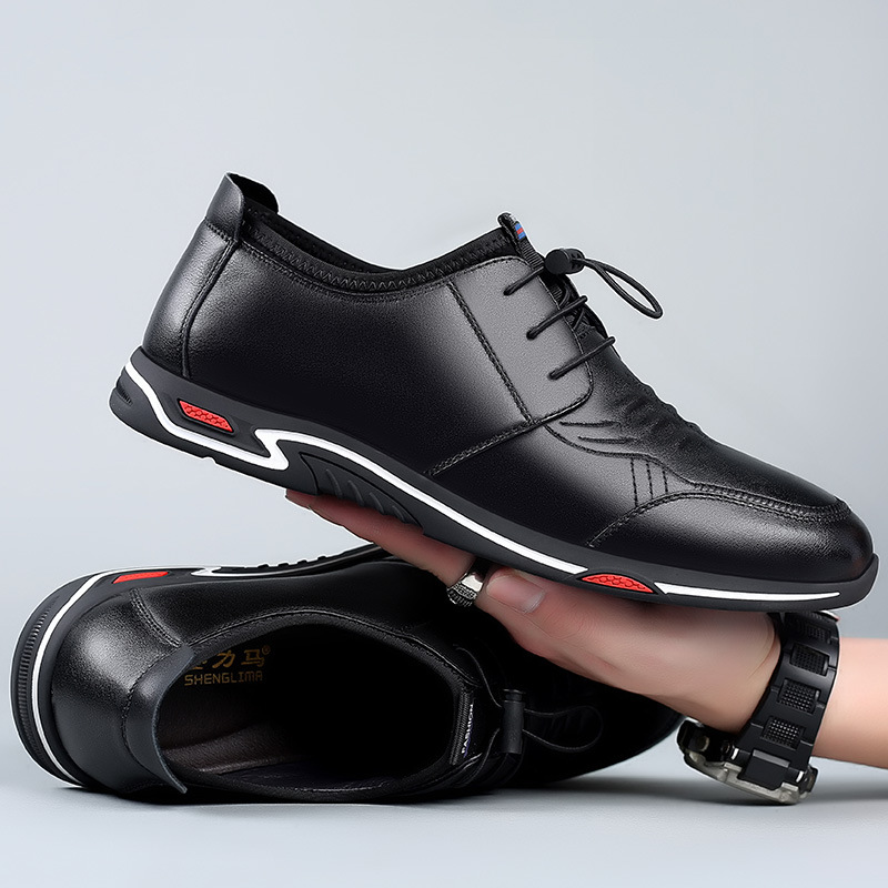 St. force Spring and summer deposit man leather shoes White shoes motion leisure time genuine leather Men's Shoes Single shoes wholesale On behalf of