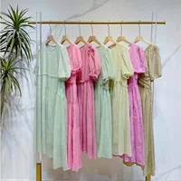 【MISS JOOMOO】Платье Tencel 25 Лето Элегантное и простое Брендовая скидка Оптовая продажа Ishii Thirteen Lines