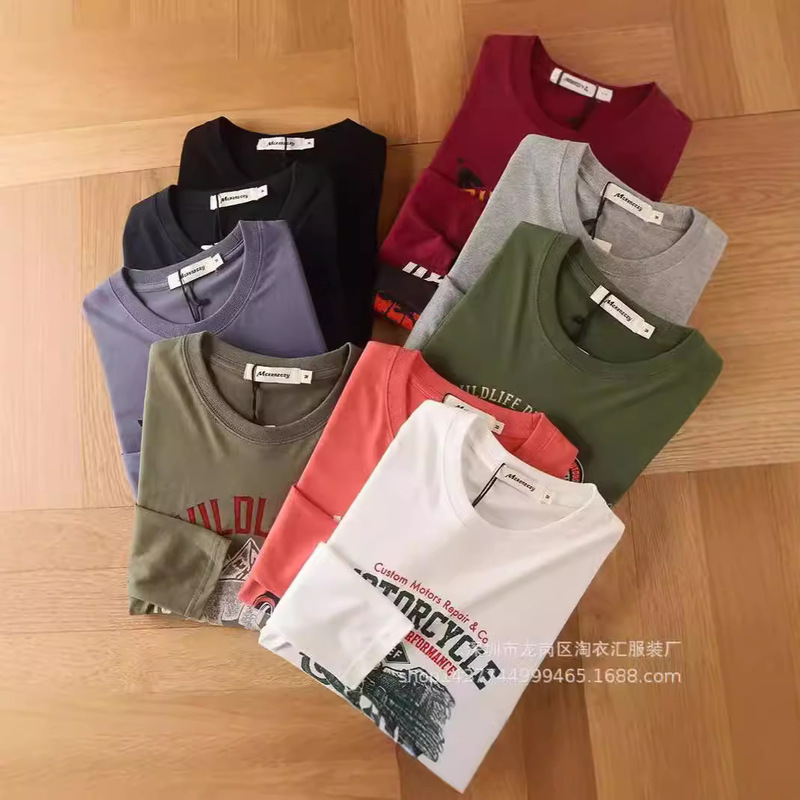 Market night market run Jianghu stall supply wholesale men's long sleeve bottoming cheap processing foreign trade clothing bottoming Market night market run Jianghu stall supply wholesale men's long sleeve bottoming cheap processing foreign trade clothing bottoming