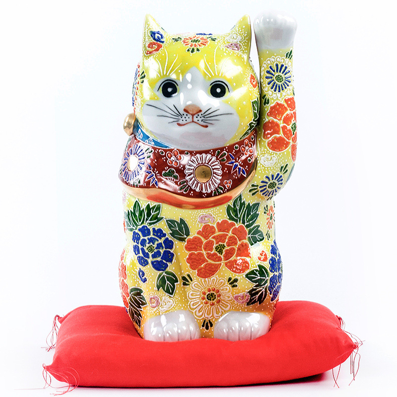 꽃(황성) 행운의 고양이, 높이 27cm