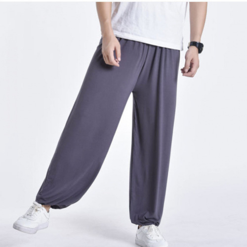 Tai Chi Pants for Men and Women, Spring and Summer Cotton Linen Breathable Sweat Absorbent Tai Chi Suit Pants, High-end Kung Fu Martial Arts Training Lantern Pants, Hong Ji
