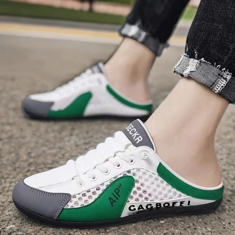 Дышащая летняя обувь, трендовые универсальные мужские спортивные кроссовки для отдыха, для бега
