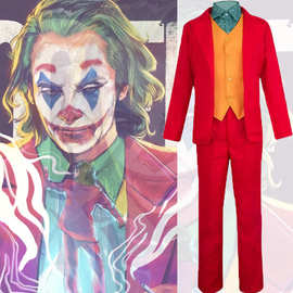 经典 小丑JOKER杰昆菲尼克斯 DC电影COS服万圣节cosplay小丑西服