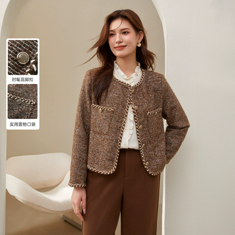 [Легкий экстравагантный золотой шелк] Шелковистое шоу большой размер женская модная элегантная темпераментная куртка жирная mm2024 зимняя одежда новая