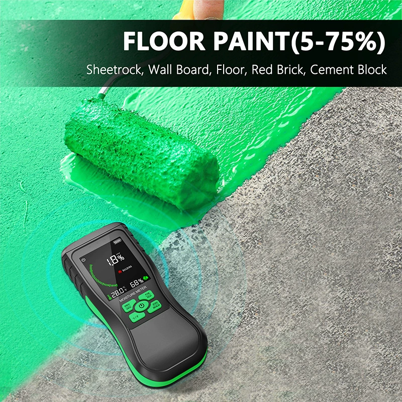 Трансграничный цветной датчик, порошковая шпаклевка для стен, деревянная доска, измеритель влажности, напольная краска, измеритель влажности бетона HY18