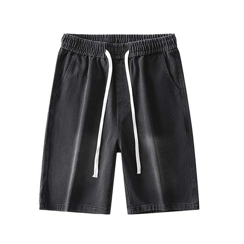 American cowboy shorts summer distressed mid-rise pants trendy brand men's pants trendy men's unisex casual five-pocket pants fashion