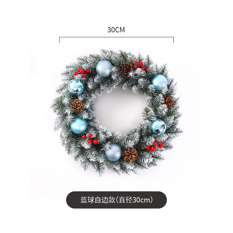 Decoración de Navidad Garland ratán 40/50/60cm decoración de Navidad Garland decoración escena diseño