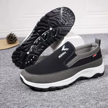 Old Beijing Cloth Shoes Men's Spring and Autumn Construction Site Work Shoes Durable Walking Shoes Middle and Old Age Casual Men's Work Men's Shoes - ShopShipShake