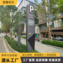停车场导视牌标识牌户外指示牌立式导向牌小区商场景区精神堡垒