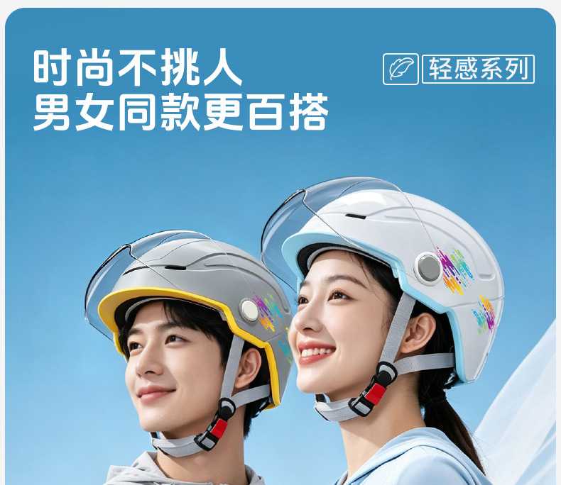 Ultra-light helmet, 3C certified, Class A, for electric vehicles and motorcycles, unisex, summer sun protection safety helmet