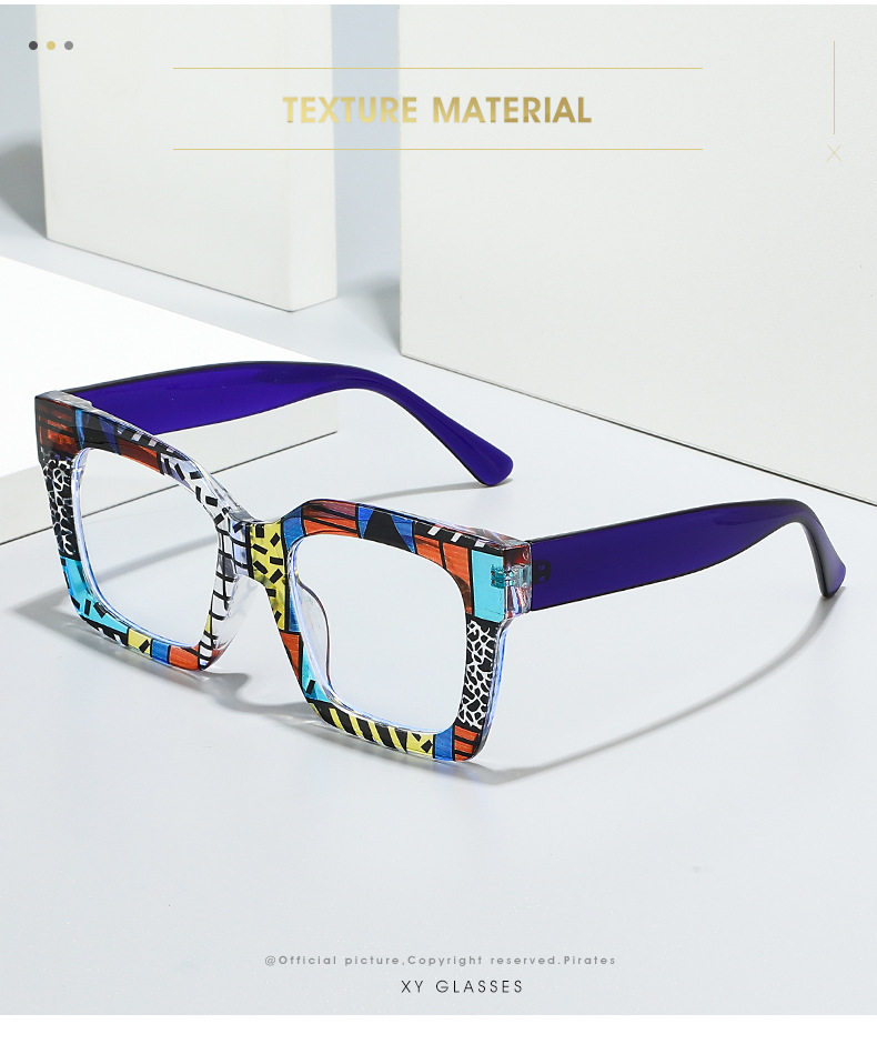 54g Weight Full Frame Glasses Structure Glasses Classification PC Lens Material Square Glasses Style Holiday, Daily Occasion Solid Color Pattern All Seasons Season Unisex Gender Simple Style, Classic Style Style Simple Style Classic Style Solid Color PC Square Full Frame Optical Glasses 1
