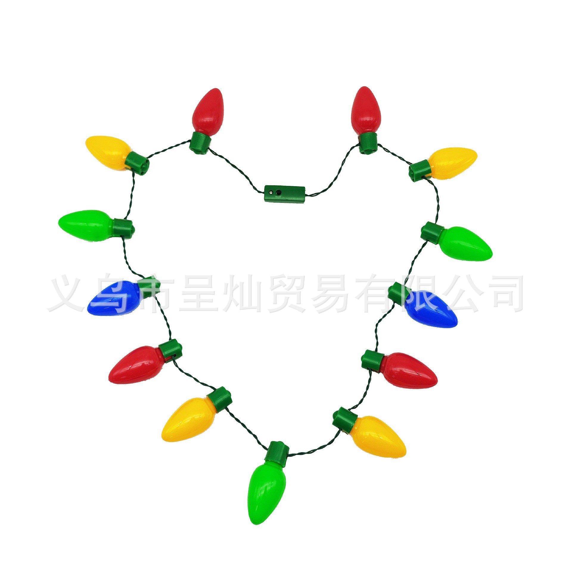 Fábrica de stock transfronterizo 13 lámparas LED collar de lámpara de lámpara de lámpara de fiestas de luces de colores juguetes de regalo