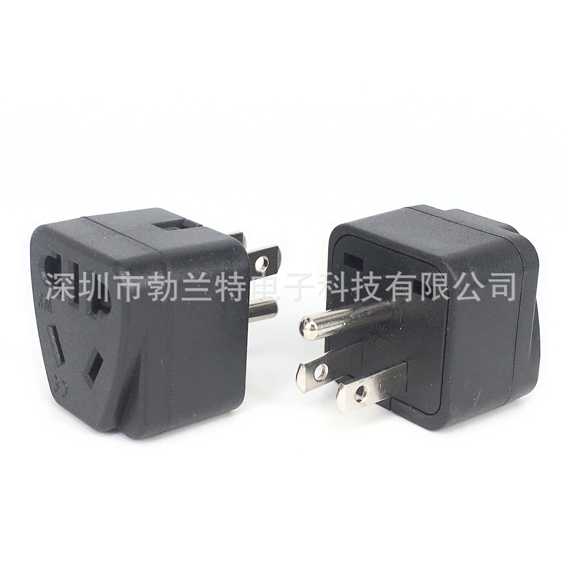 美标旅行转换插头美规一圆两扁脚转新国标插座美国加拿大泰国WK-5