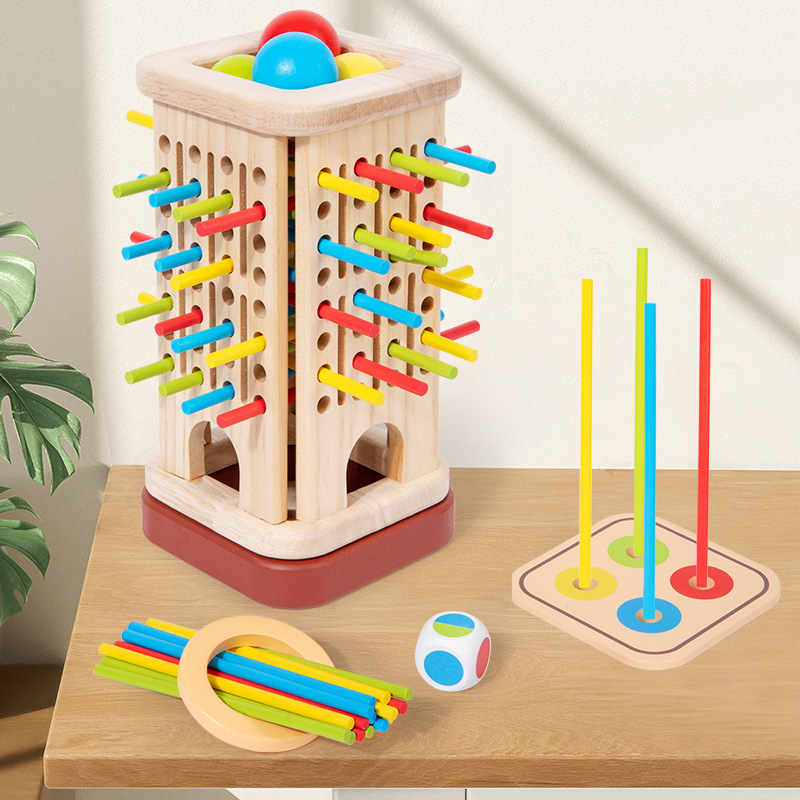 Wooden small cognitive dice