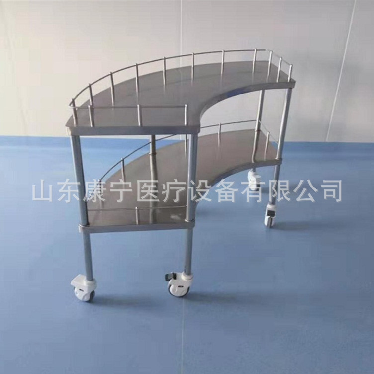 手推治疗车推车美容仪器车不锈钢静音轮推车多功能小推车