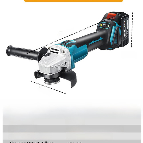 M14 125 Cordless Angle Grinder Lithium Battery Brushless Polisher Cutter Charger Durable Grinding Machine