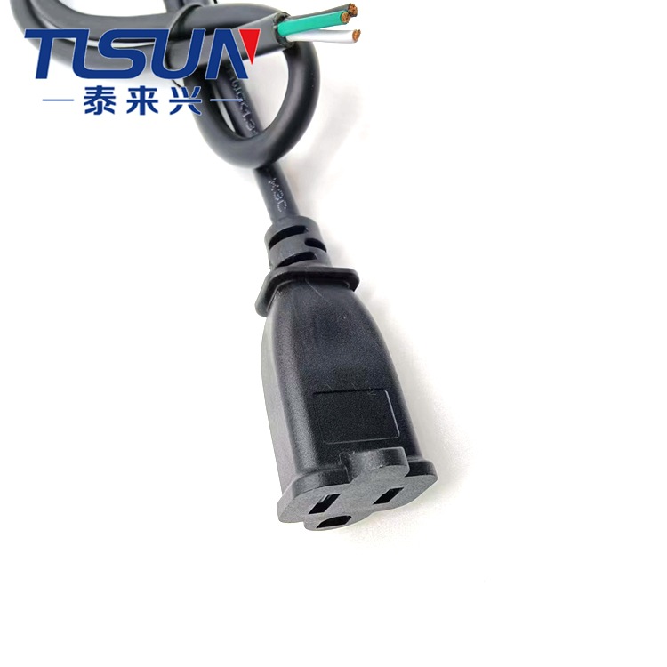 美规插头电源线 美式三插 5-15R 配线 STO 3X18AWG 工业机床
