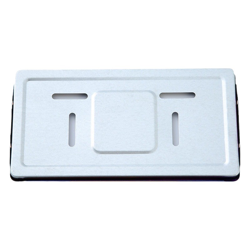 Marco de placa de matrícula de coche caliente transfronterizo cubierta de placa de matrícula de protección fija universal Marco de placa de matrícula decorativo coche de aleación de aluminio
