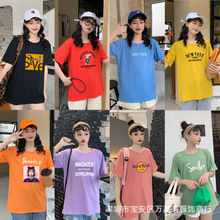 夏季廣州出口服裝1-5元 1688韓版女裝批發 外貿大版T恤女式短袖t