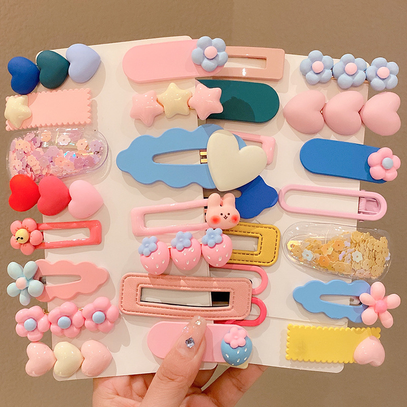 Girls New Children's Hair Clip 2023 Bangs Clip Cute Girls Baby BB Clip Side Hair Clip Headwear Women