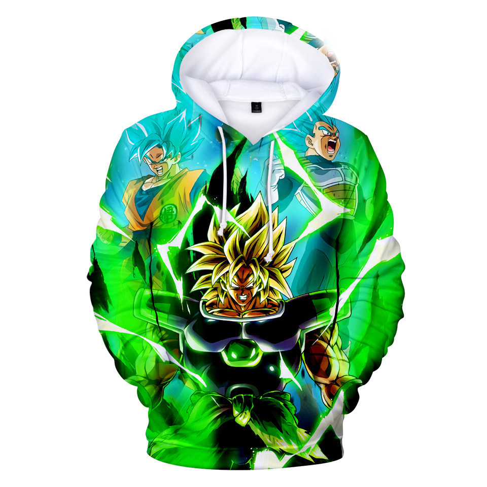 Moda transfronteriza europea y americana estilo casual día juvenil Dragon Ball impresión digital 3D para hacer un suéter con capucha